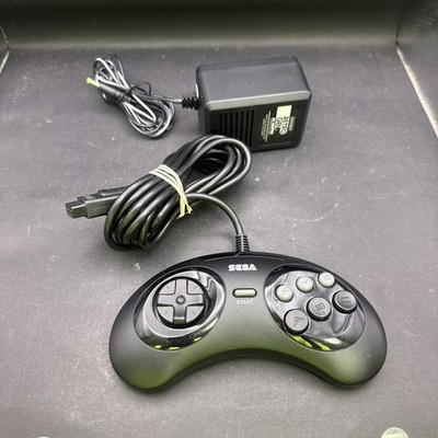 RETRO-BIT SEGA GENESIS 6 BUTTON CONTROLLER & Ac Adapter  H3B0