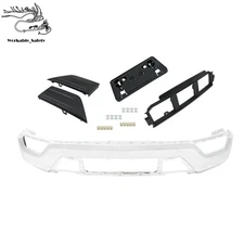 Front Bumper & Grille 5PCS Chrome Set W/o Sensor Holes For Ford F150 2021-2023