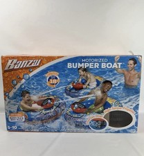 Banzai Aqua blast Motorized Inflatable Bumper Boat - Red