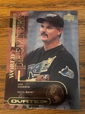 2000 Upper Deck Ovation Jim Morris World Premiere card Devil Rays The Rookie#76. rookie card picture