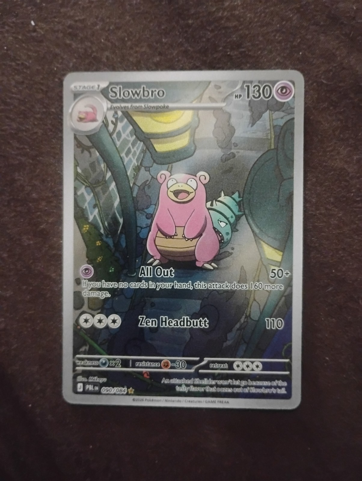 Slowbro 090/084 Me05: Pitch Black Holo