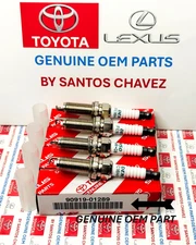 Lexus  2.5L L4 Spark Plugs Set of 4, GENUINE OEM PART 90919-01289