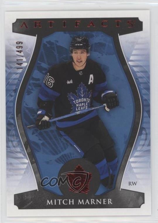 2023-24 Upper Deck Artifacts Ruby 141/499 Mitch Marner #6 2d8