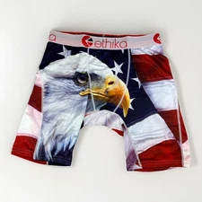 Ethika The Staple Fit Underwear Boxer Briefs AMERICAN EAGLE USA FLAG Mens Size S