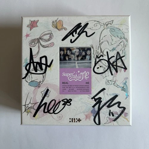 ILLIT 1ST MINI ALBUM SUPER REAL ME - REAL ME ALL MEMBER HAND SIGNED AUTOGRAPHED