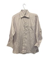 Ermenegildo Zegna Dress Shirt Men s Size 43/ 17 Purple White Button Down Cotton