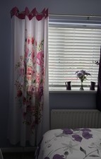 Catherine Lansfield Eyelet Curtains, Lined, 66x72