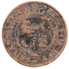 1820 GEORGE III BRASS CONTEMPORARY FORGERY HALF CROWN COIN