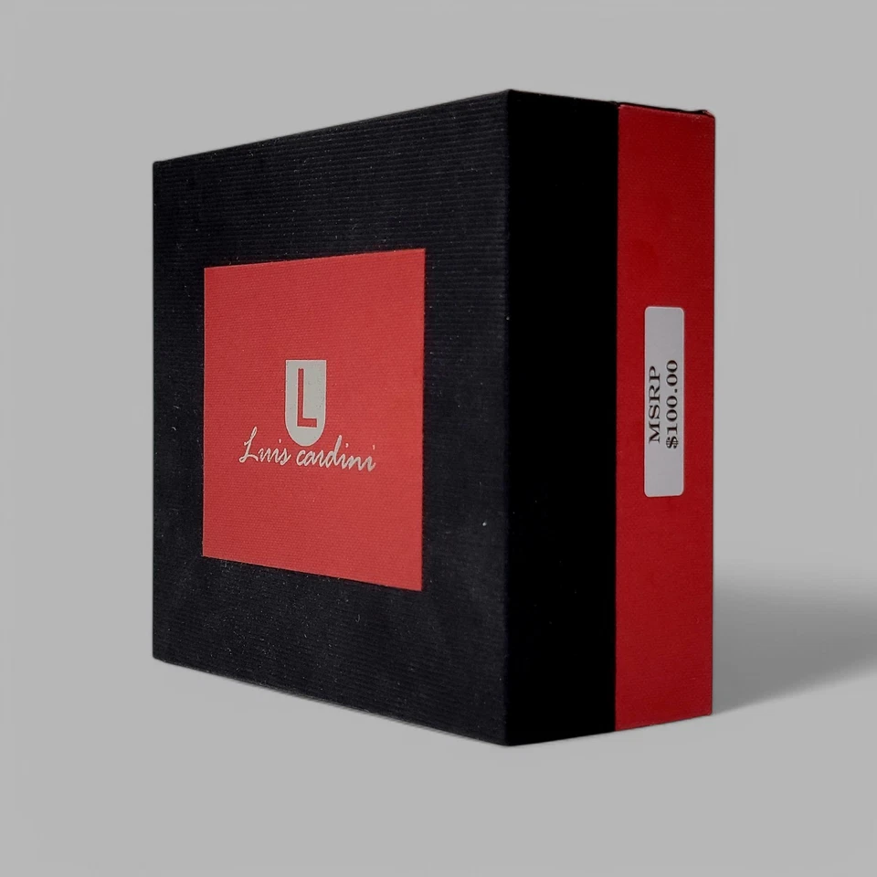 Luis Cardini Correa Silicona Hombre Deportivo Rojo Negro Reloj Set Regalo Pluma Llavero Foto 2 de 4