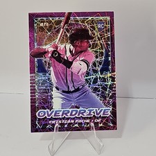2021 Panini Chronicles Overdrive Purple Velocity Cristian Pache Rookie