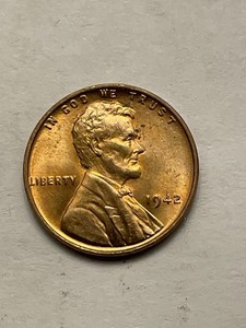 1942-P Lincoln Wheat Cent In Uncirculated Condition .￼
