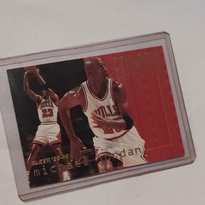 Fleer 1995-96 2 on 2 Michael Jordan #9 of 20 Chicago Bulls NBA Insert Card