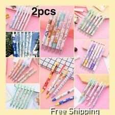Black Gel Pens Ink | 2 Pcs | School Home Business | Boys & Girls