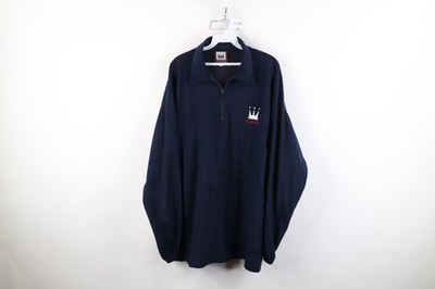 Vtg 90s Y2K DADA Basketball Mens XL Faded Microfiber Half Zip Collared Jacket