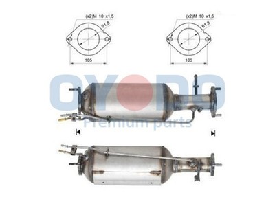 Oyodo DPF Rußpartikelfilter Dieselpartikelfilter 20N0006-OYO für FORD MONDEO 4 2