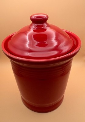 Fiestaware Homer Laughlin 1 Qt Small Scarlett Red Canister