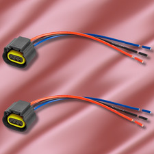 2  Wire Pigtail Female P 9008 H13 Two Harness Head Light Bulb Socket Connector