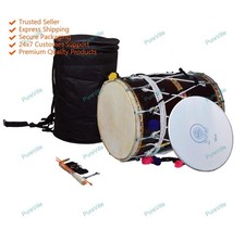 Musikalische Gujarati kcchi Bhangra Dhol, Sheeshamholz Musikinstrumente mit T...