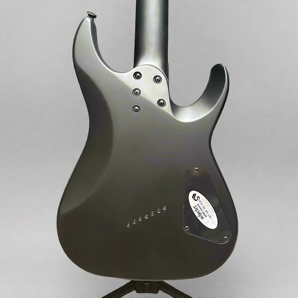 Schecter Damien-7 Multiscale Left-handed 7-string Electric Guitar - Satin Black - Image 4 of 4