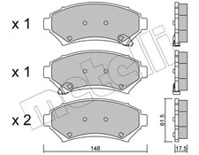 Plaquette de frein Chevrolet TRANS SPORT