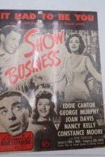 1940s It Had To Be You Sheet Music Show Business Eddie Cantor