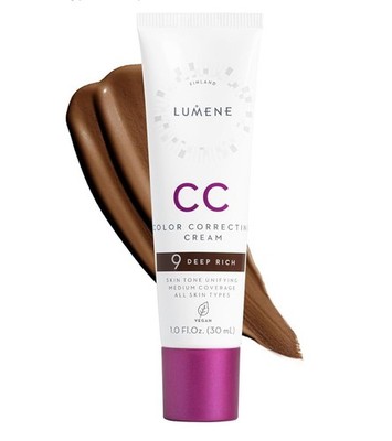 Lumene CC Color Correcting Cream Shade 9 Deep Rich 1fl.oz NEW SEALED! FREE SHIP!