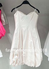 ZARA NEW WOMAN SWEETHEART STRAPLESS BALLOON DRESS PALE PINK XS-XXL 2311/133/622
