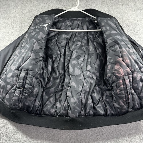 Jordan Bomber Jacket Youth XL (13-15) Black Reversible Dark Camo Flight Street - Picture 5 of 9