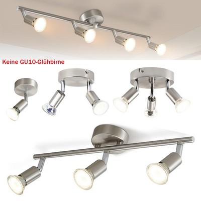 Deckenstrahler LED 2/3/4 flammig schwenkbar Deckenlampe Spot Deckenleuchte GU10