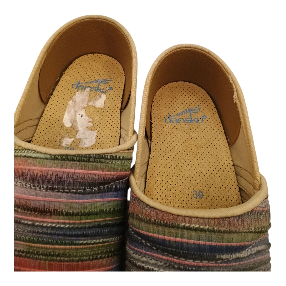 Zuecos para mujer Dansko de yute profesional tejido artesanal multicolor talla 39EU/US 8,5  Foto 3 de 4