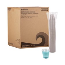 Boardwalk TRANSCUP5CT 5 oz. Plastic Cold Cups - Translucent 2500/CT New