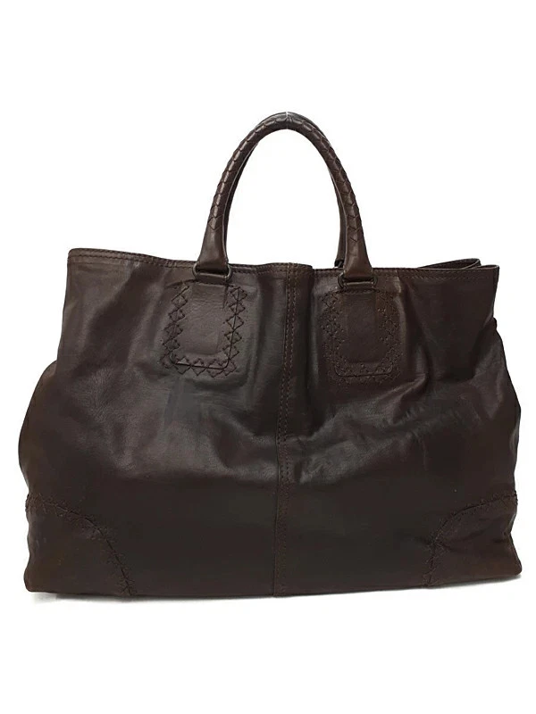 Bottega Veneta — Bottega Veneta Leather Tote Bag 246203 Brown Women's #TB1332