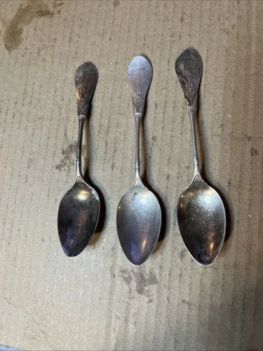 “3” Gorham New Tipt Sterling Silver Spoons   (Old Marks)