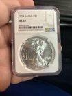 1993 Silver Eagle-NGC MS69