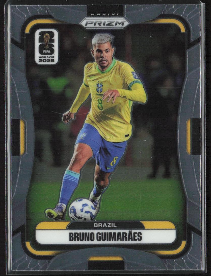 2026 Panini Prizm FIFA World Cup 90 Bruno Guimaraes Brazil Soccer Card