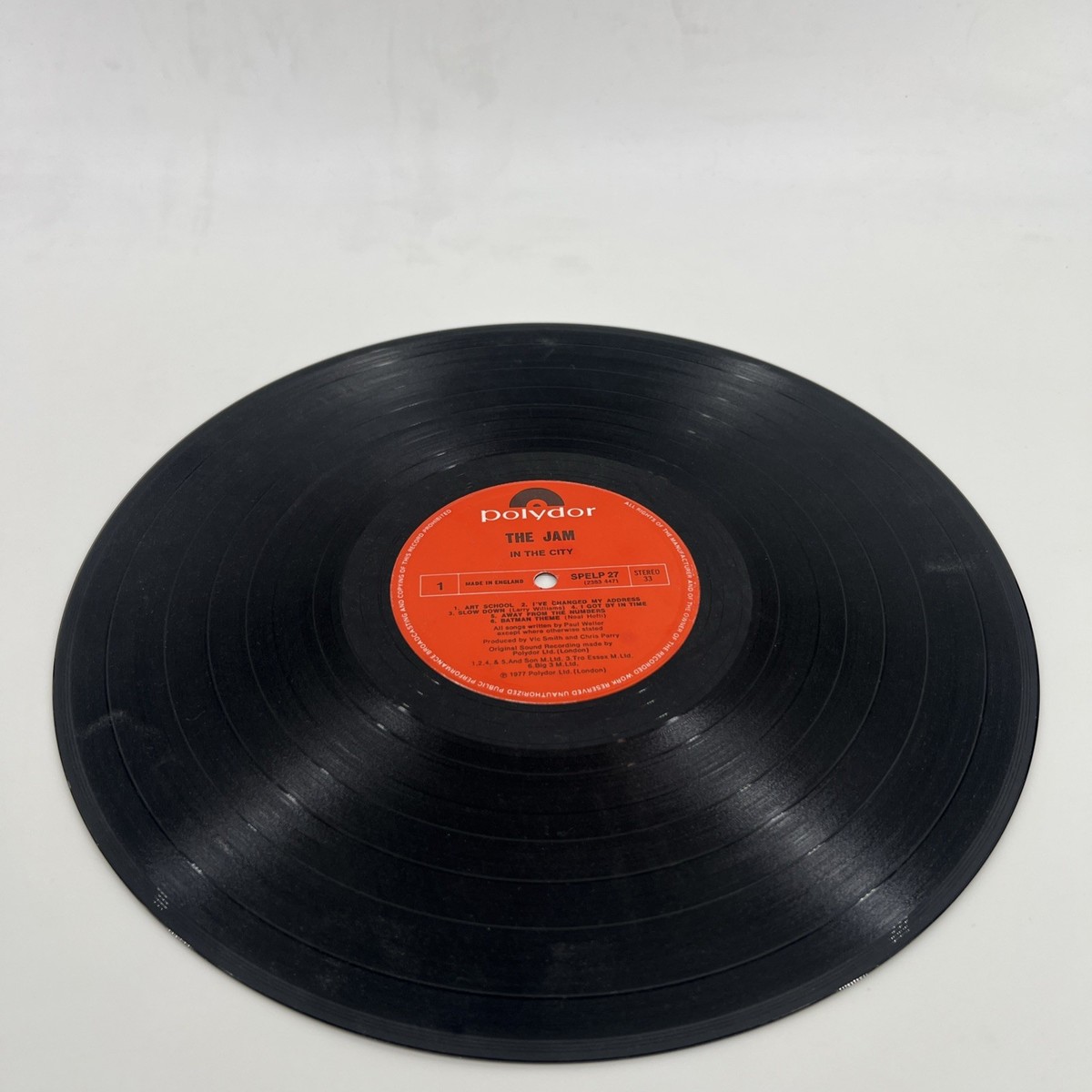 The JAM - In The City - LP Vinyl, Original 1977, Paul Weller vinyl