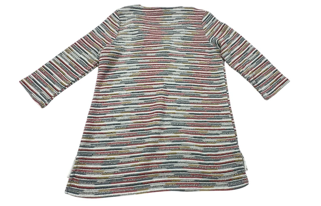 FDJ Multicolor Boho Retro Preppy Sporty Short Sleeve Top. Women's - Size S