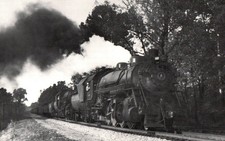 Locomotiva a vapore Baltimora & Ohio Railroad n. 405 cartolina 1957