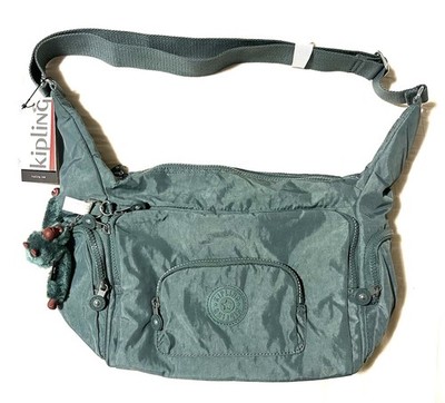 NWOT KIPLING KIA3Y1 ERICA EUROPA LIGHT ALOE TONAL FULL SIZE CROSSBODY Handbag