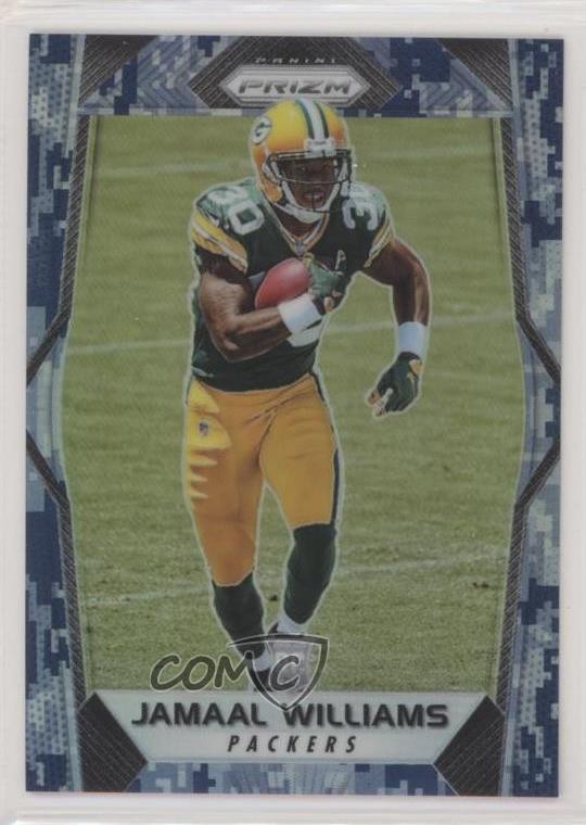 2017 Panini Prizm Rookies Camo Prizm 18/25 Jamaal Williams #237 Rookie RC zx9