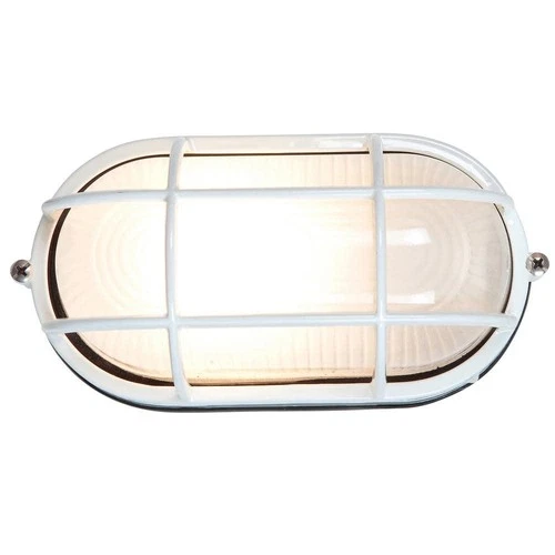 Access Lighting Nauticus 1-Light Outdoor Bulkhead Light w/ Frosted Glass Shade - Picture 1 of 8