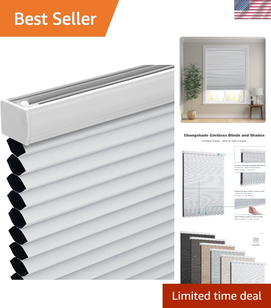 Blackout Honeycomb Blinds For Windows Room Darkening...