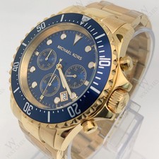 New Michael Kors MK8267 Everest Gold Tone Stainless Steel Bracelet Men's Watch