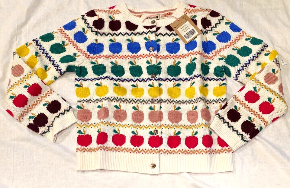 Cárdigan Mini Boden Apple Fair Isle Nuevo con Etiquetas Nuevo 7-8 Foto 2 de 4
