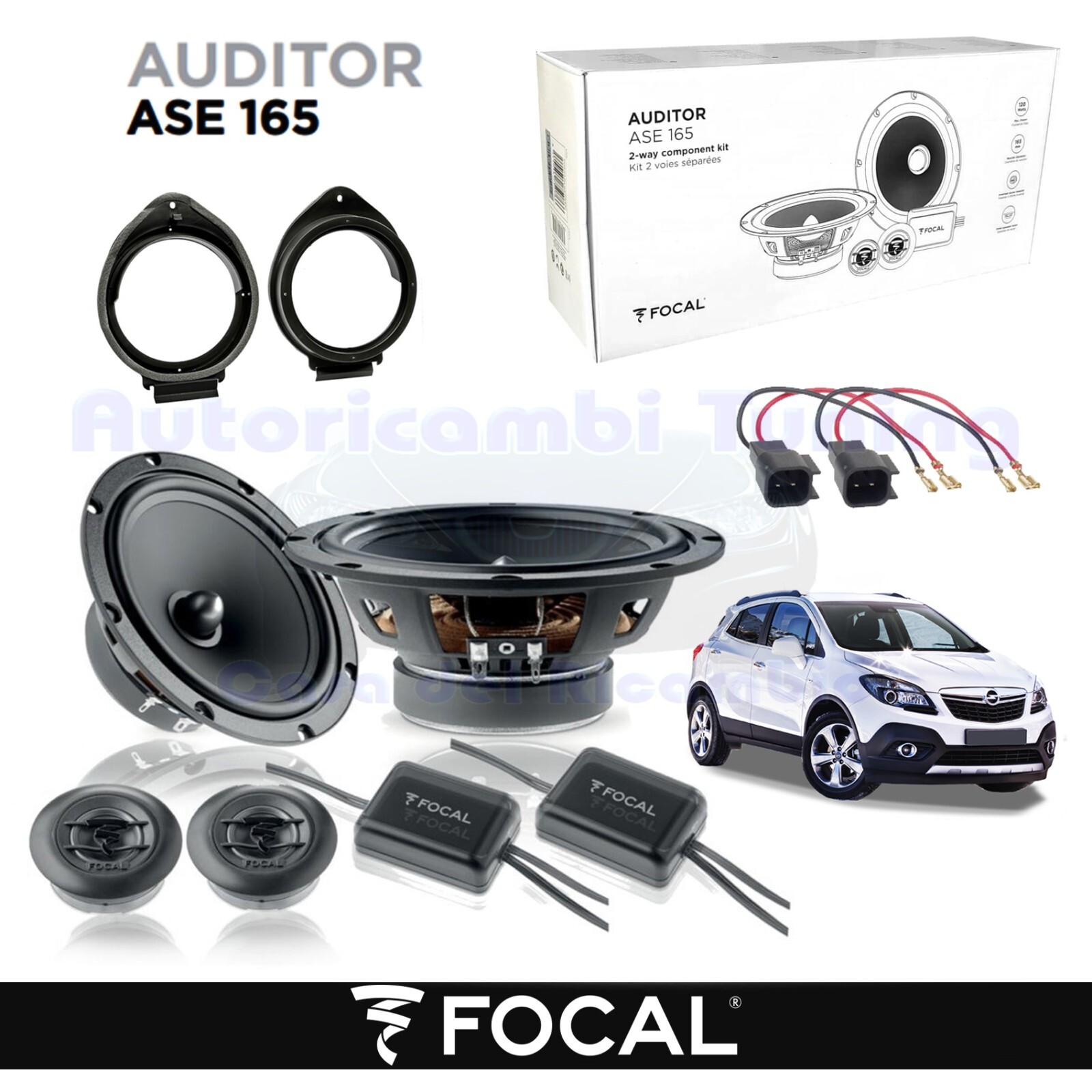 Casse Anteriori 165mm Focal Auditor ASE165 120W per Opel Mokka | Shop