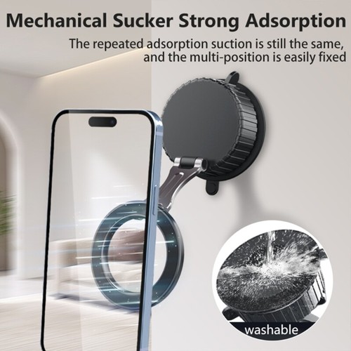 Car Smartphone Support Bracket with Vacuum Suction, for Navigation Handfree Call - Picture 4 of 8