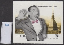 Stamp Italy 2022 MNH New Gum Macario Franco And Ciccio