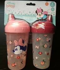 2-Pack Disney Baby Minnie Mouse sipper cups  adorable NEW 