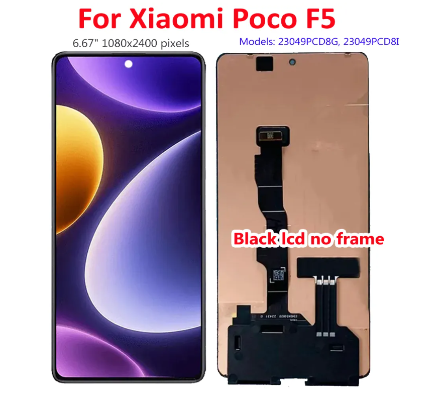 For Xiaomi Poco F5 23049PCD8G / Redmi Note 12 Turbo LCD Touch