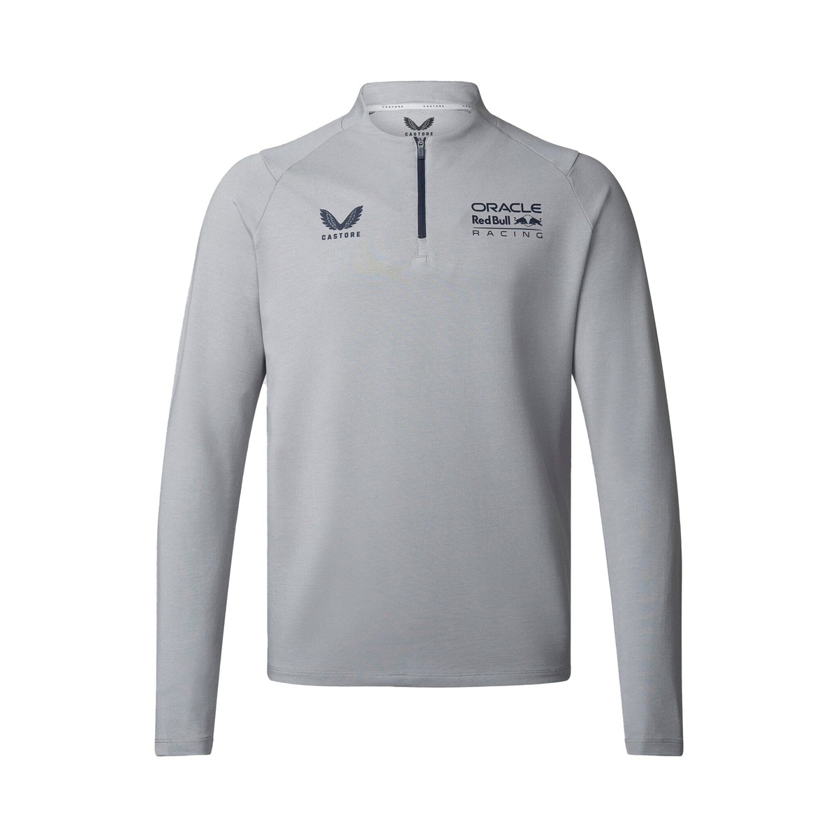 Red Bull Racing F1 Men's Lifestyle Quarter Zip Midlayer - Grey
